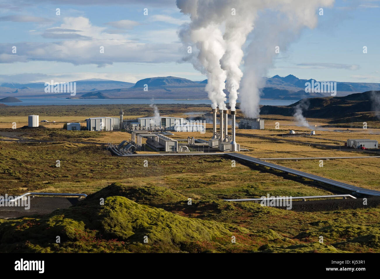 NesjavellirPowerPlant Stockfoto