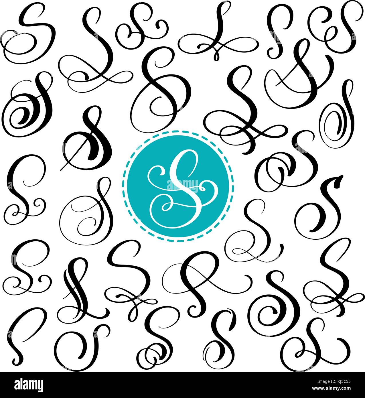 Buchstabe S Hand Gezeichnet Vektor Kalligraphie Gedeihen Script Font Isolierte Briefe Mit Tinte Geschrieben Handschriftliche Pinselstil Hand Schriftzug Fur Logos Verpackungsdesign Plakat Stock Vektorgrafik Alamy