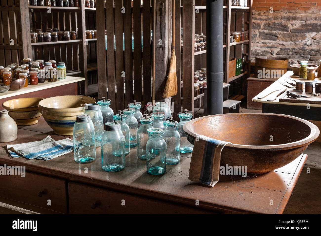 Canning, Hancock Shaker Village, Hancock, Massachusetts, USA Stockfoto