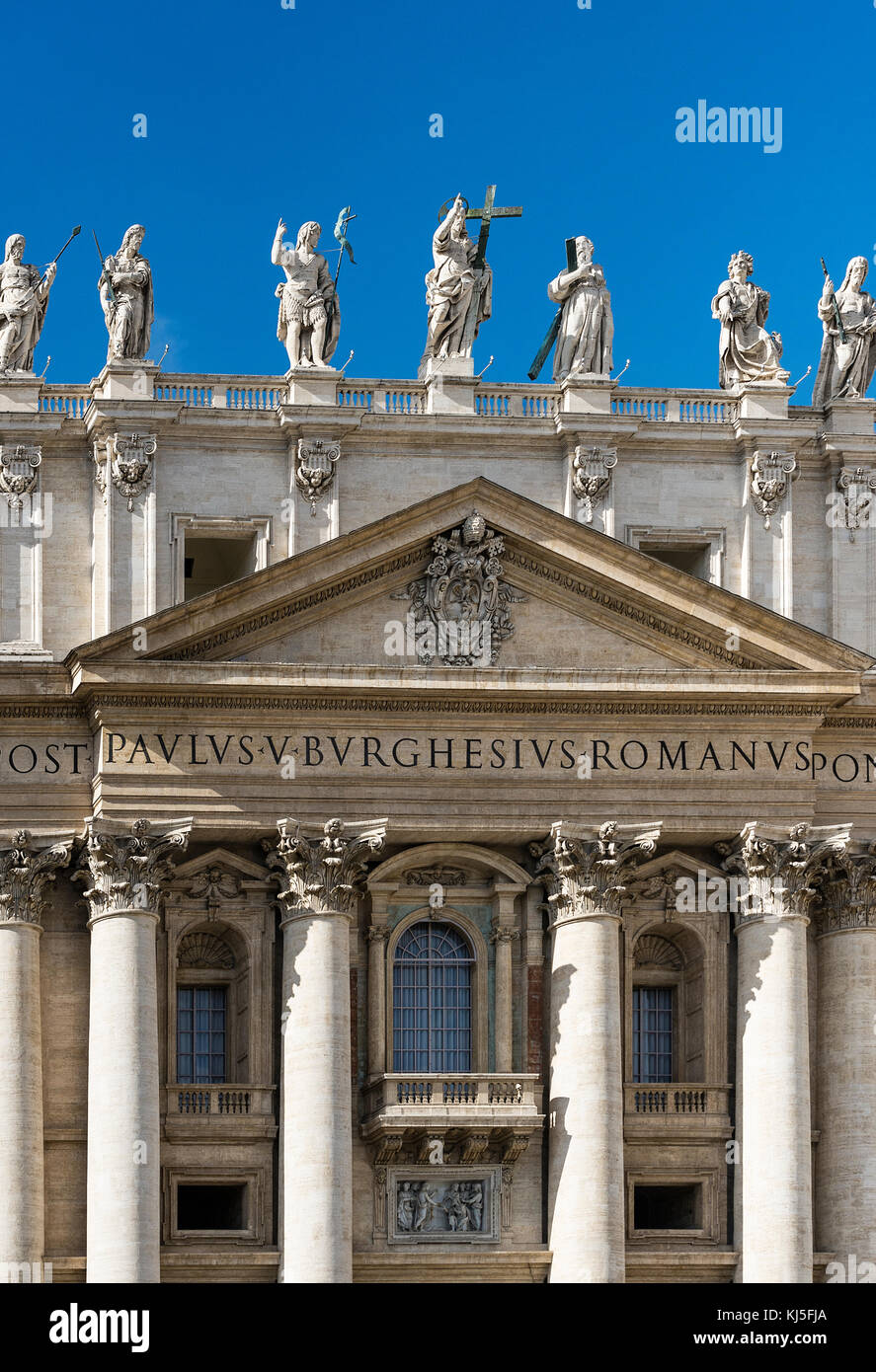 St.-Peter Basilika, Vatikanstadt, Rom, Italien Stockfoto