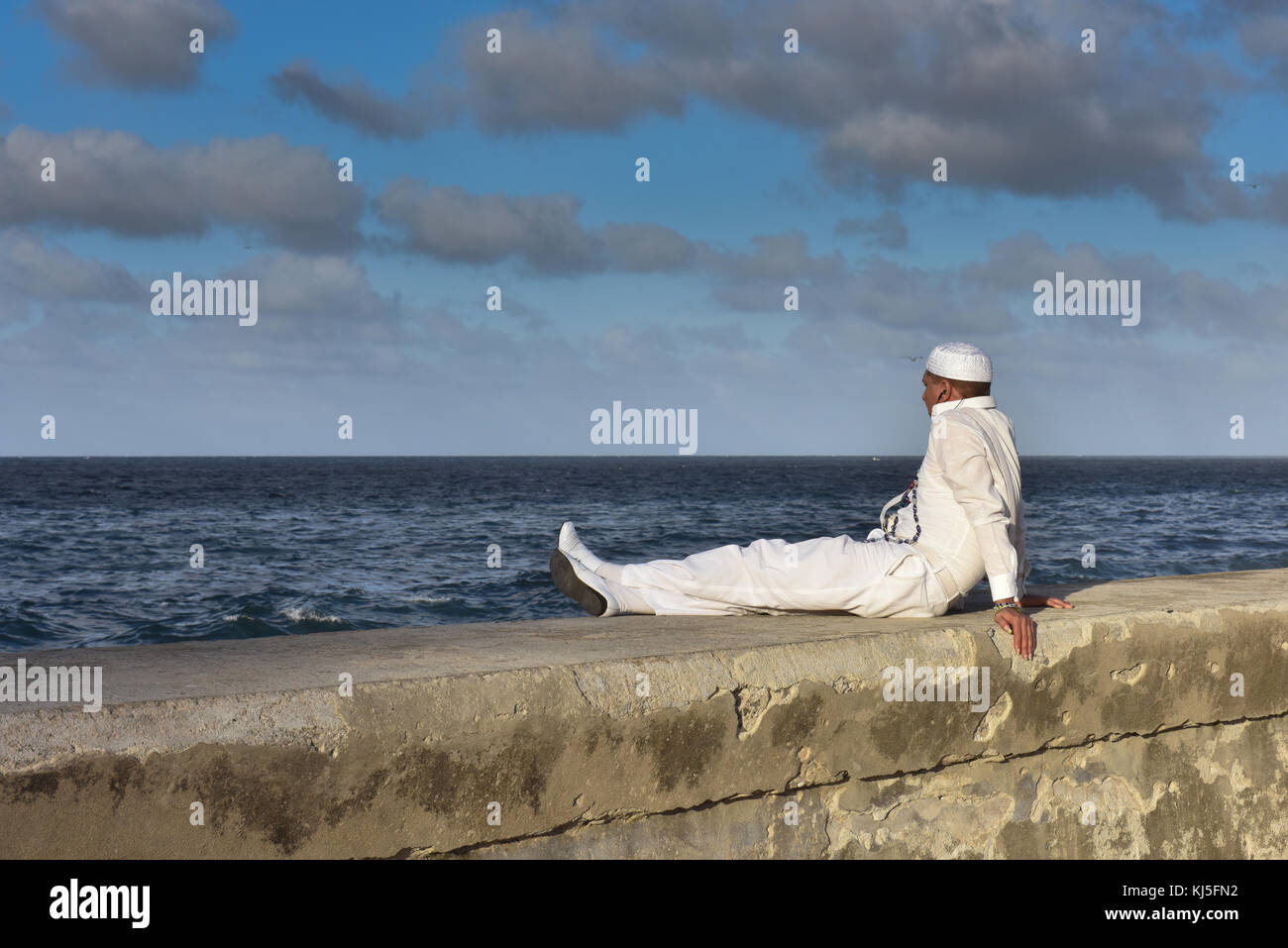 Muslimische Kubanische, Malecon, Havanna Stockfoto