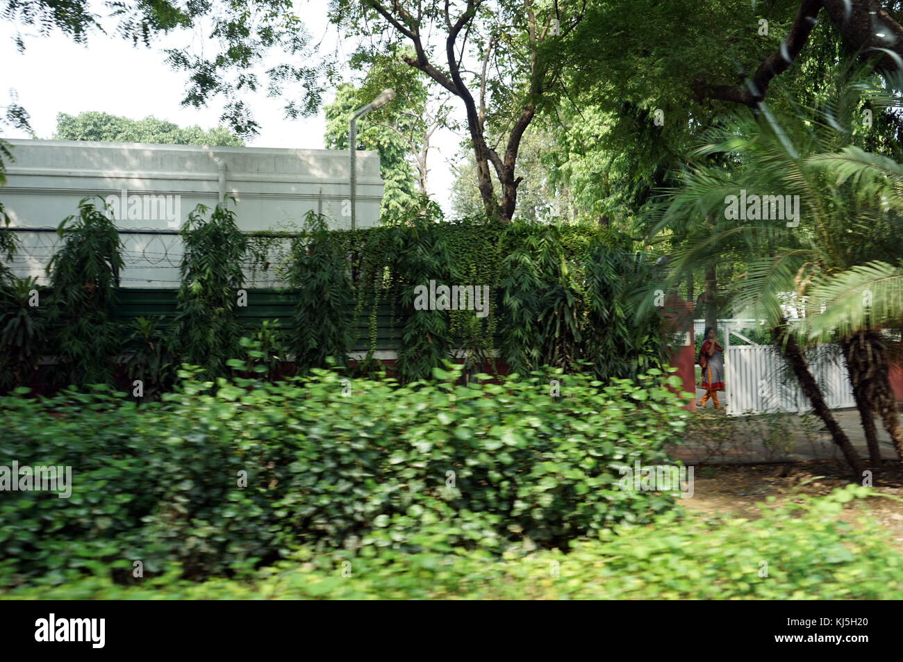Büro des ehemaligen Premierminister von Indien, Indira Gandhi bei 1 liegt, Safdarjung Straße. Sie war dort ermordet am 31. Oktober 1984, von zwei ihrer Bodyguards, während in Richtung der benachbarten 1, Akbar Straße Congress Office für ein Interview Stockfoto