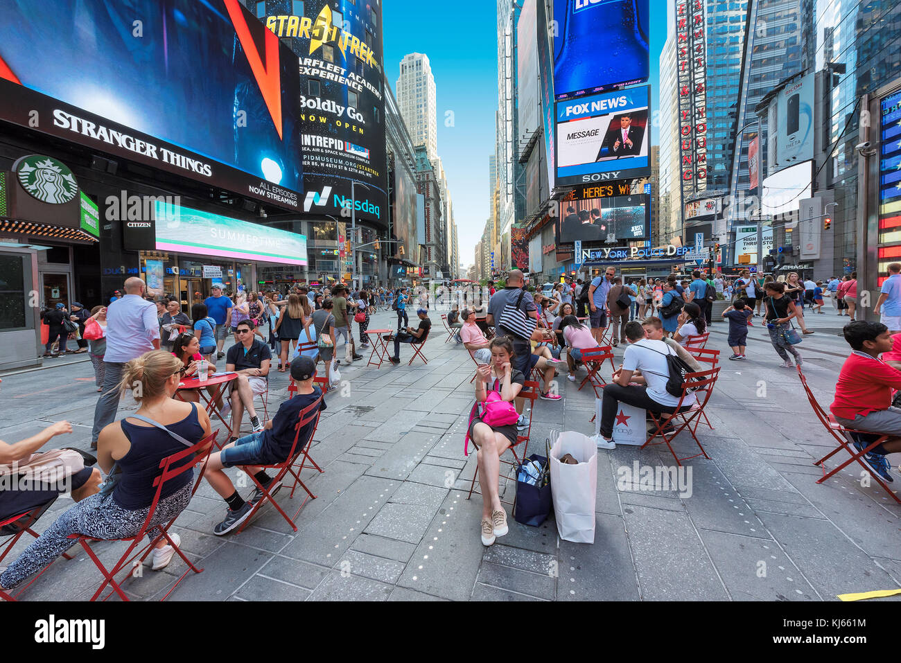 Times Square in Manhattan, New York. Stockfoto