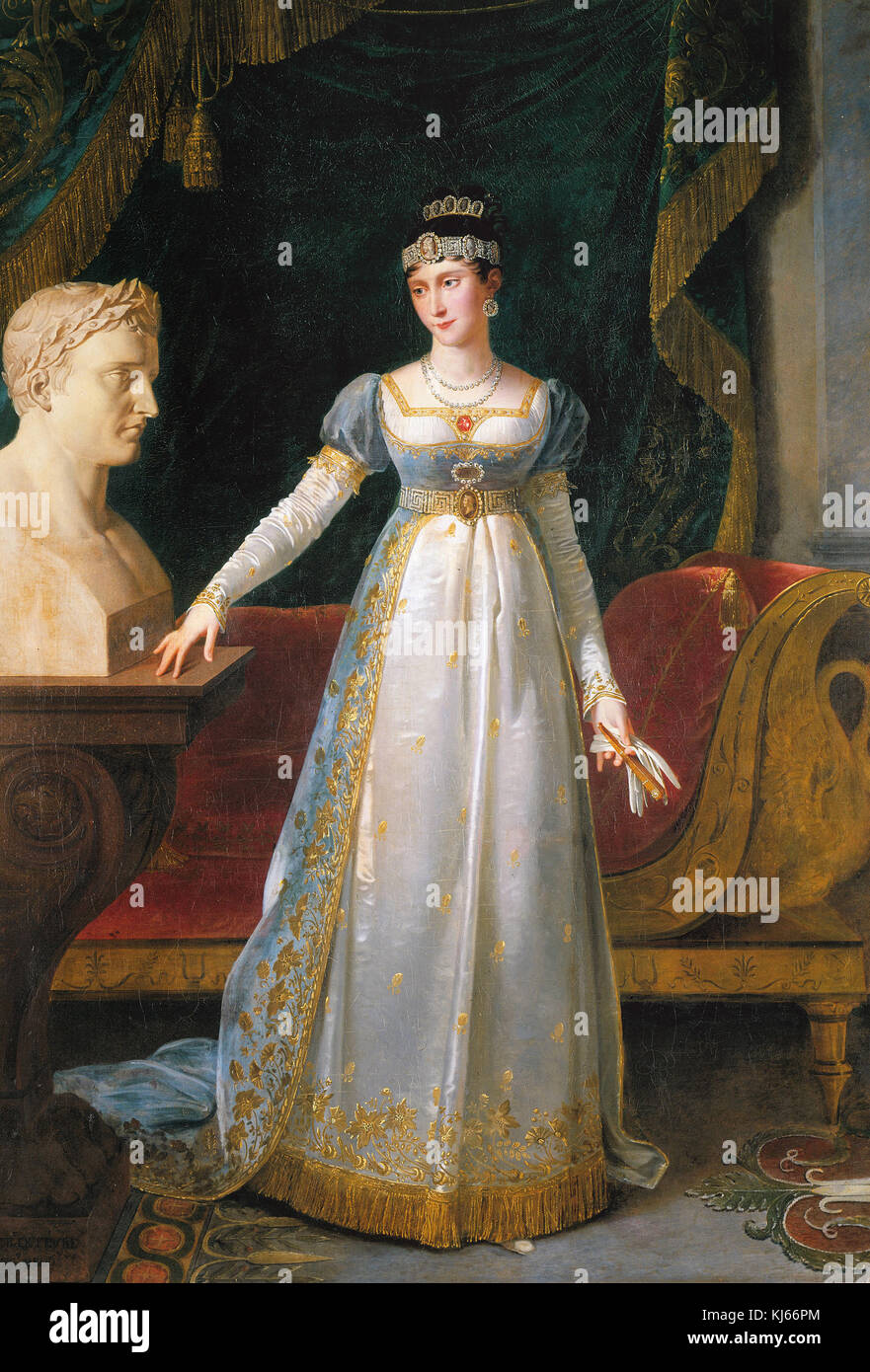 Robert Lefèvre - Porträt von Pauline Bonaparte, Prinzessin Borghese Herzogin von Guastalla Stockfoto