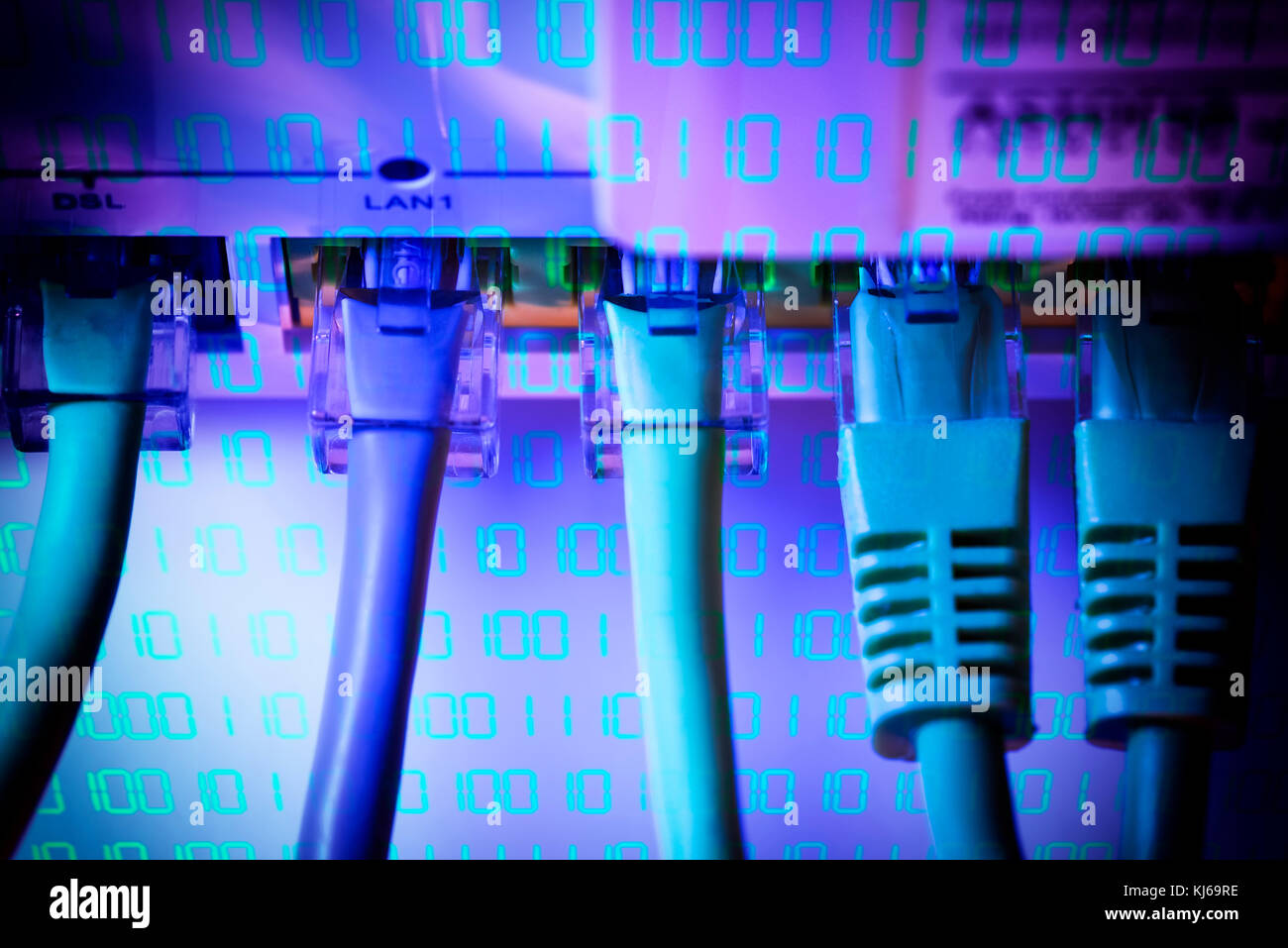 Kabel Internet, High-Speed-Internet, Breitband Internetzugang Stockfoto