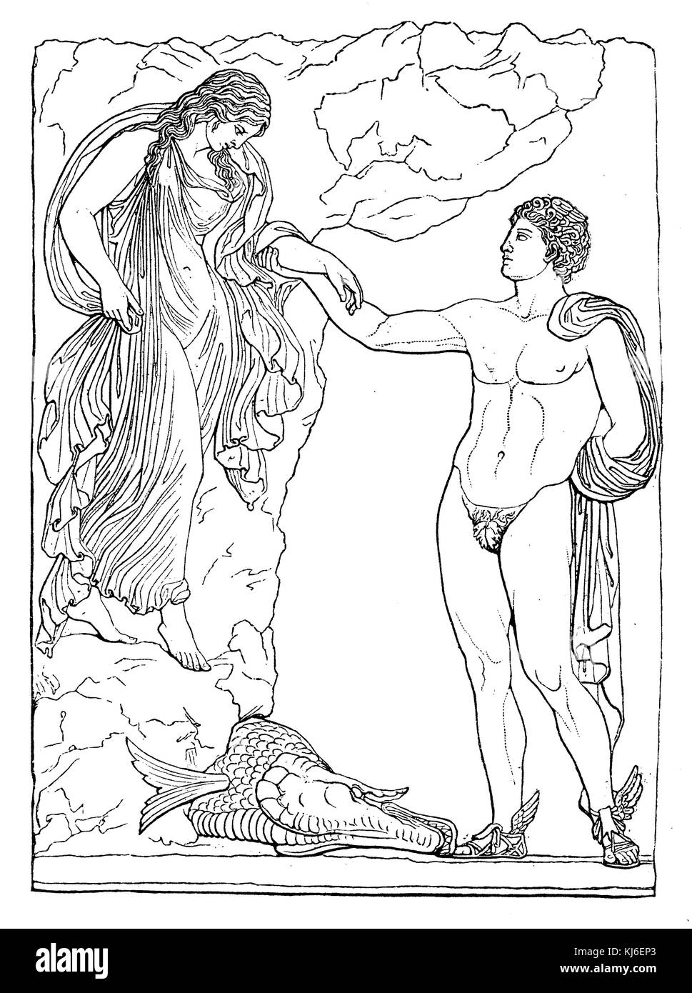 Perseus und Andromeda (Perseus und Andromeda (Rom, kapitol)) Stockfoto