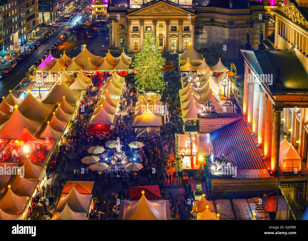 Weihnachtsmarkt in Berlin Stockfoto