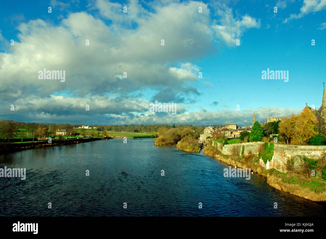 River Tweed, Kelso, Schottland Stockfoto