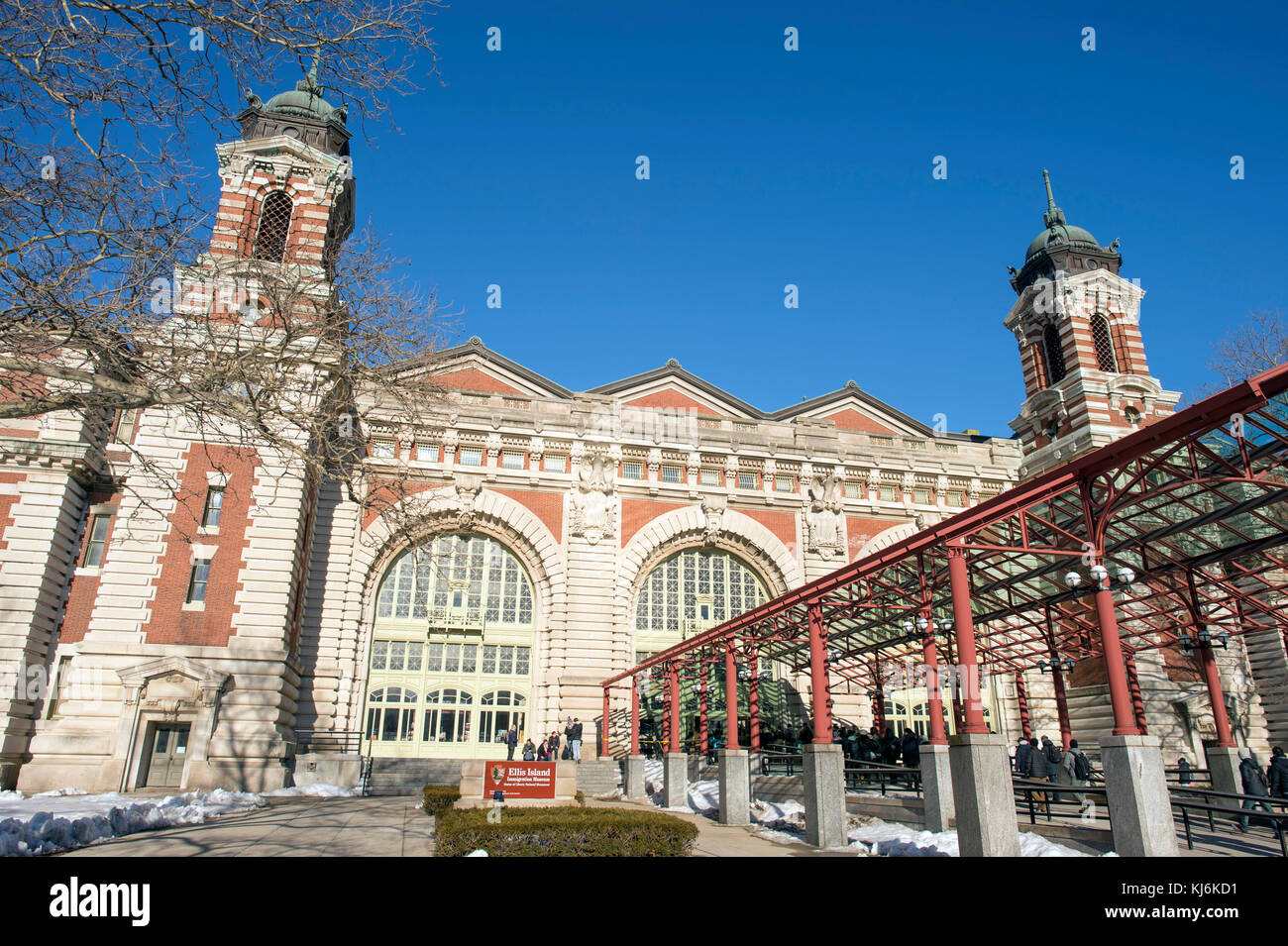 USA, New York City: das Ellis Island Immigration Museum auf Ellis Island Stockfoto