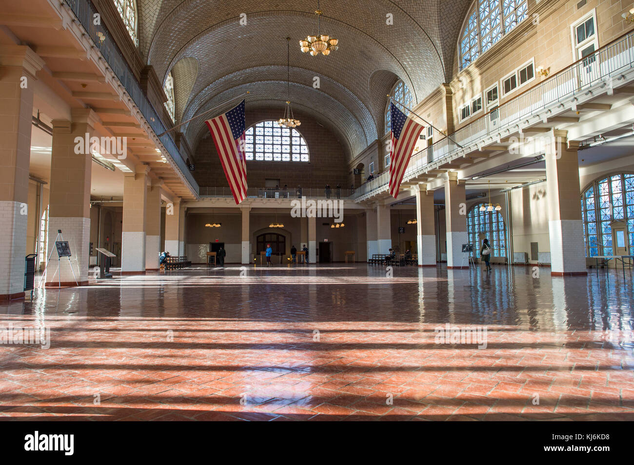 USA, New York City: das Ellis Island Immigration Museum auf Ellis Island Stockfoto