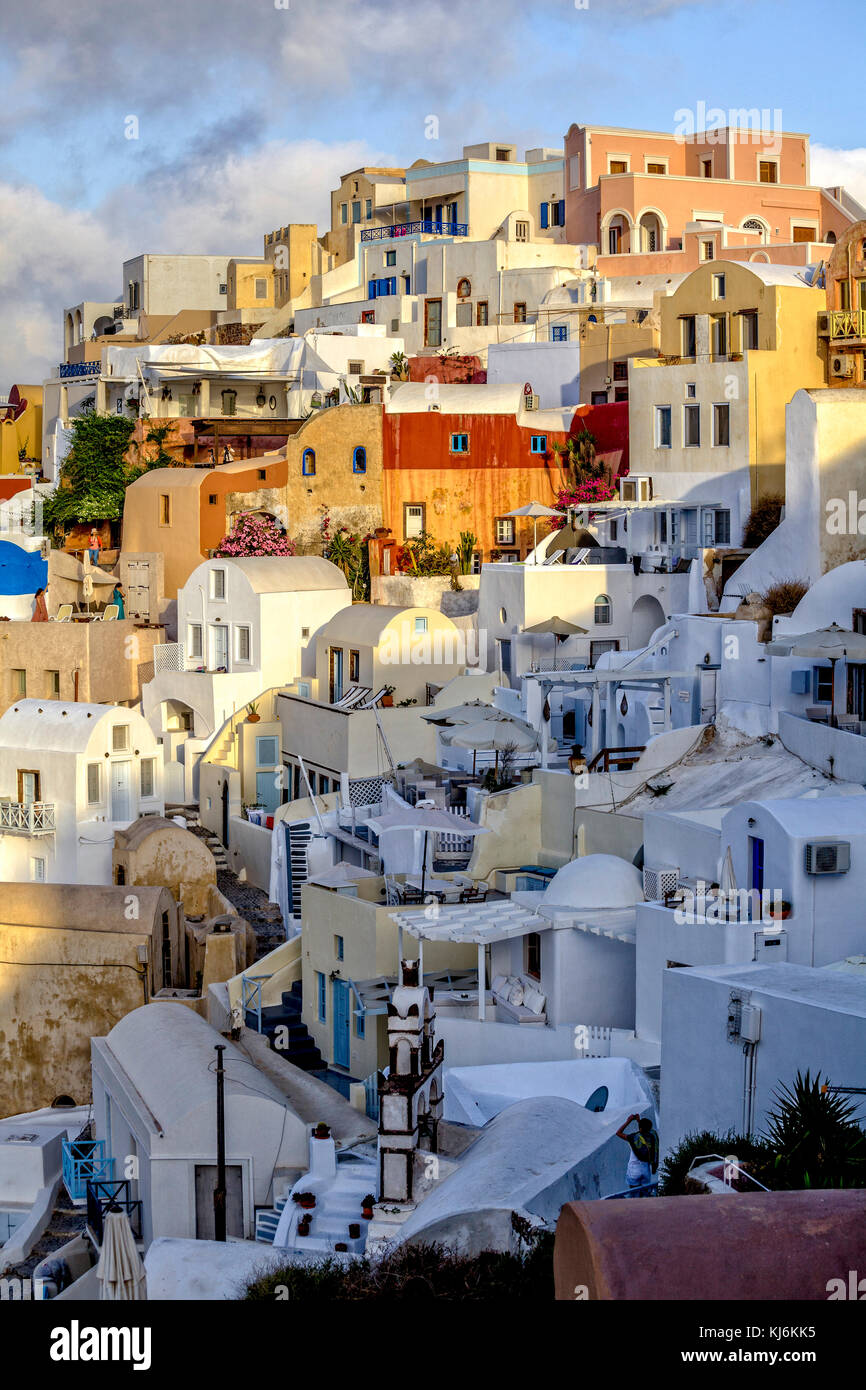 Vier von Oia, Santorini Griechenland Stockfoto