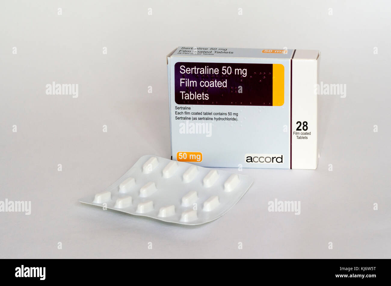 Eine Packung Sertralin Tabletten als Behandlung für Depressionen verwendet  Stockfotografie - Alamy