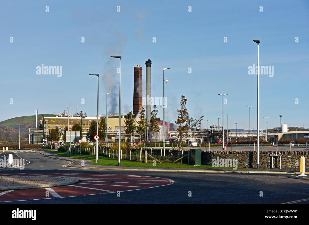 GlaxoSmith Kline pharmazeutischen Fabrik. Ulverston, Cumbria, England, Vereinigtes Königreich, Europa. Stockfoto