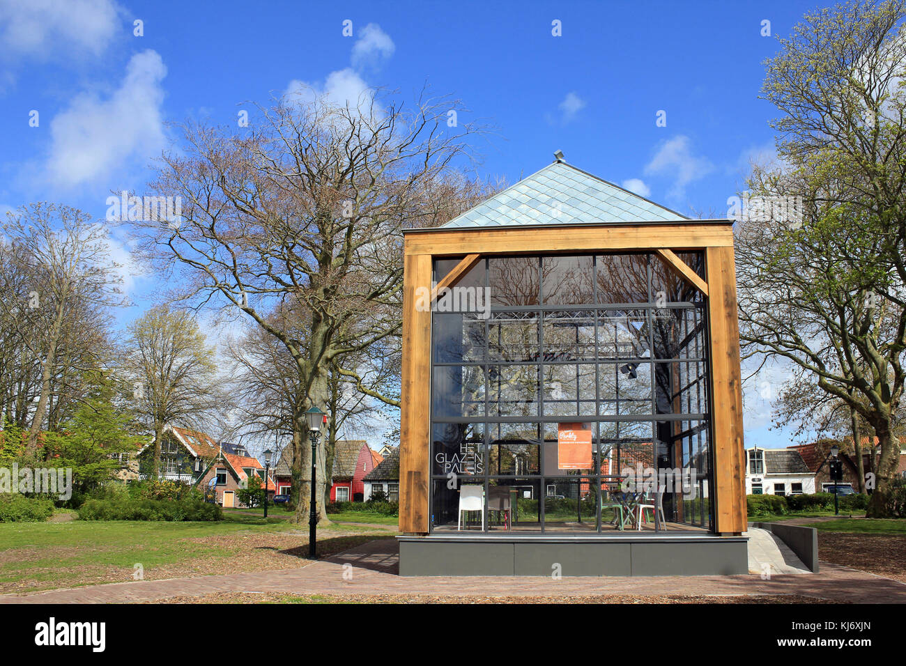 Het Paleis Glazen, Den Burg, Texel Stockfoto