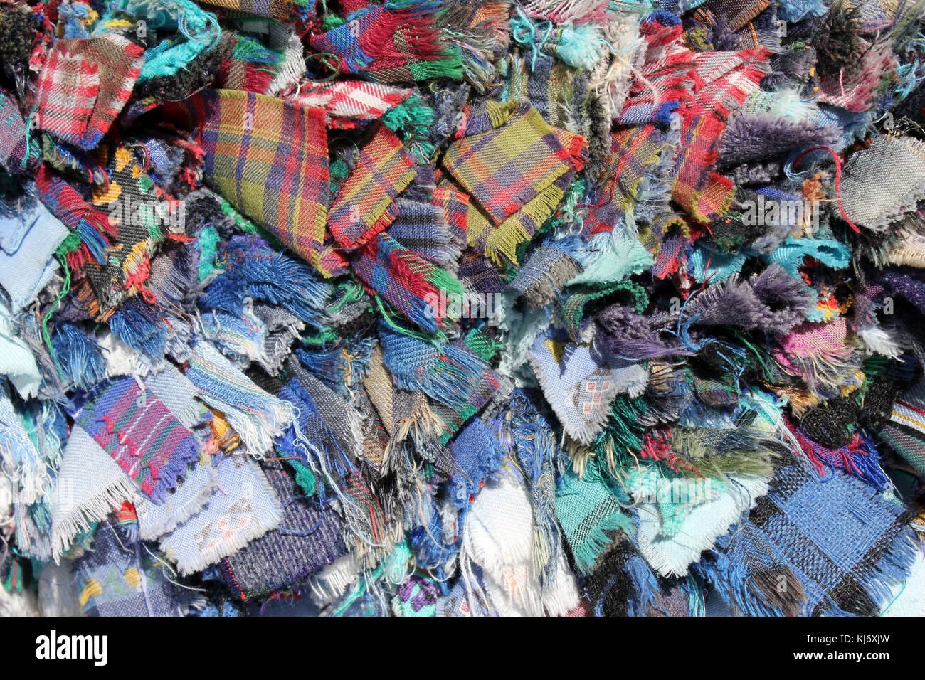 Rag Rug Detail Stockfoto