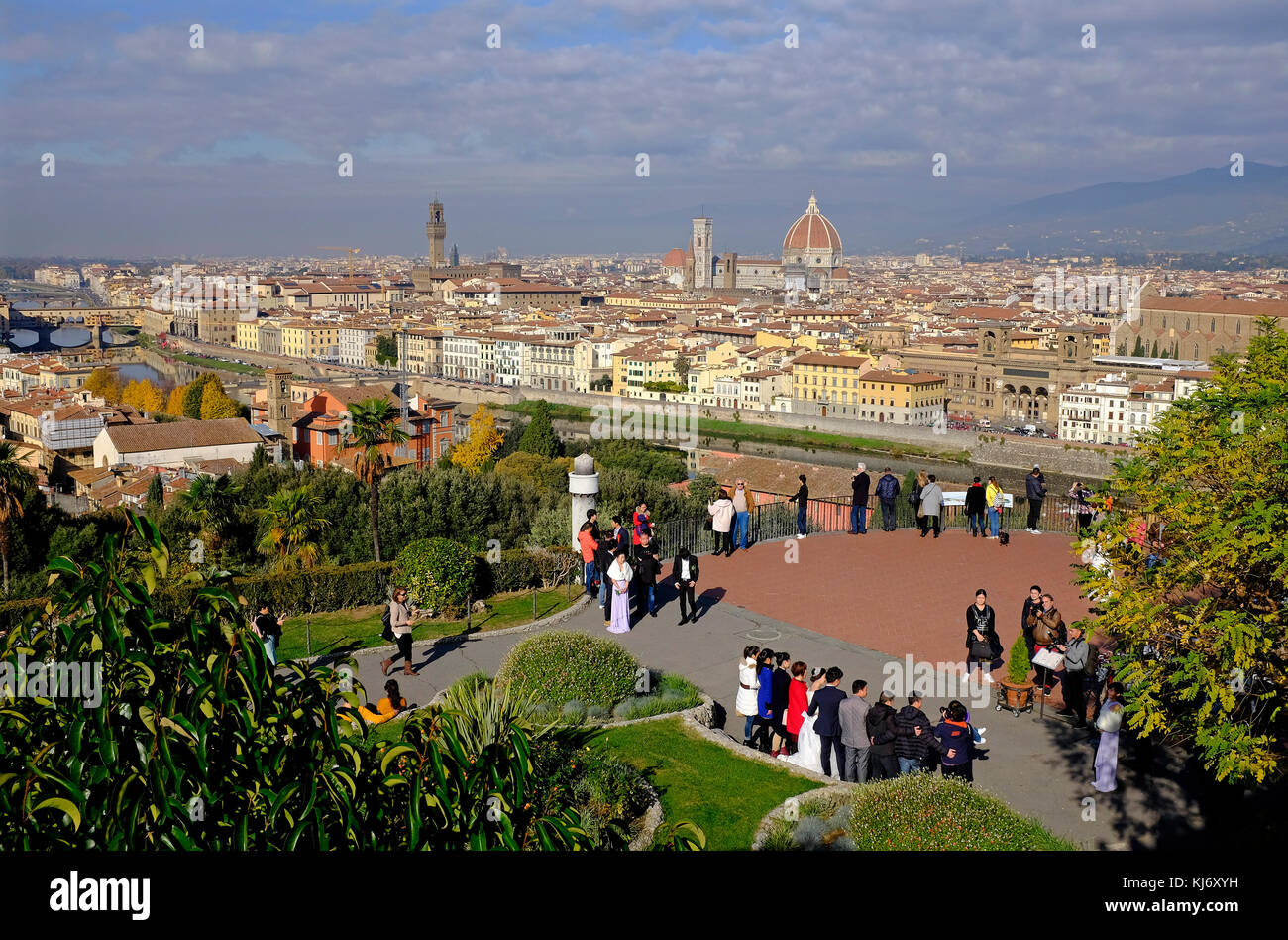 Überblick über Florenz, Italien Stockfoto