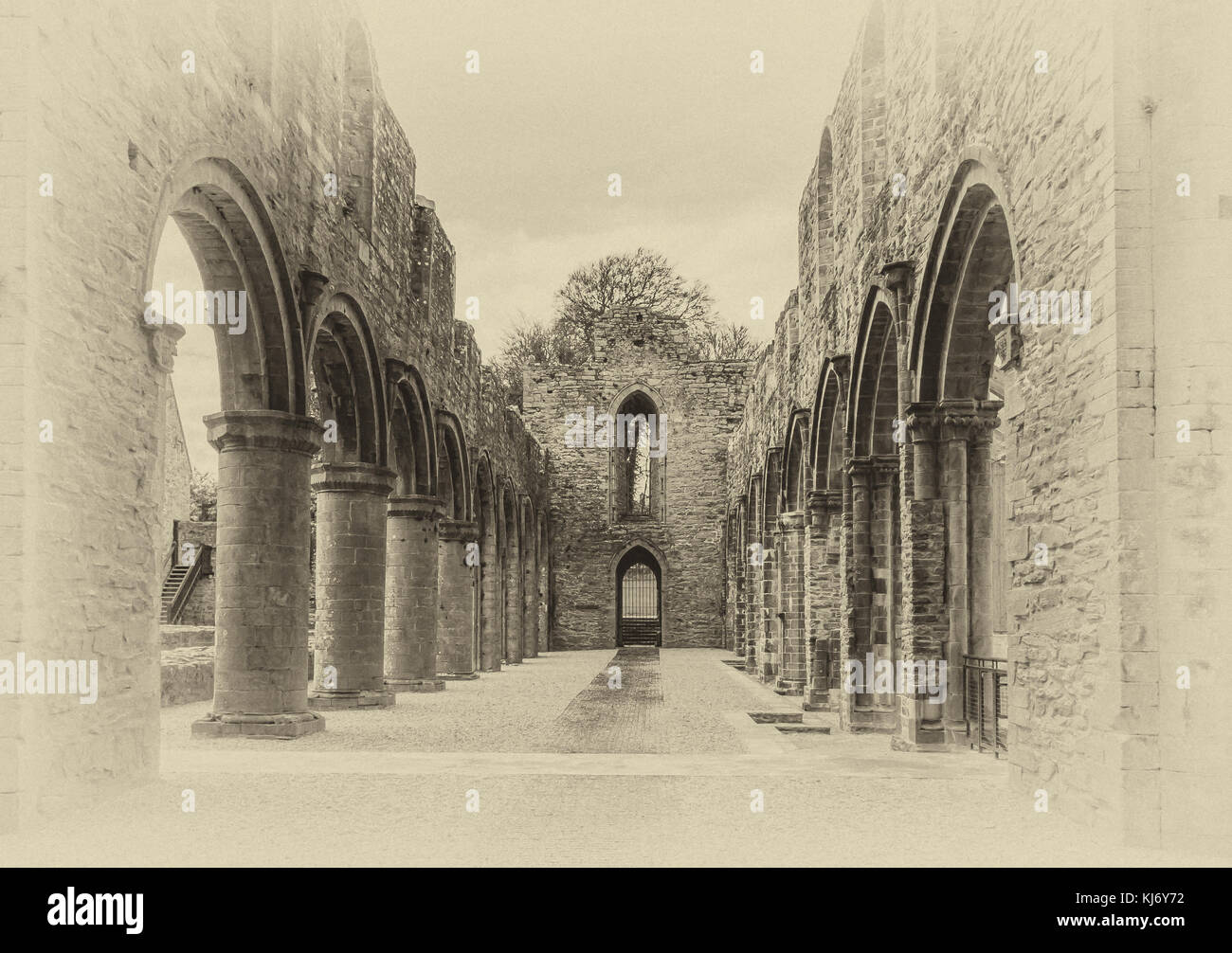 Boyle Abbey Roscommon Irland Stockfoto