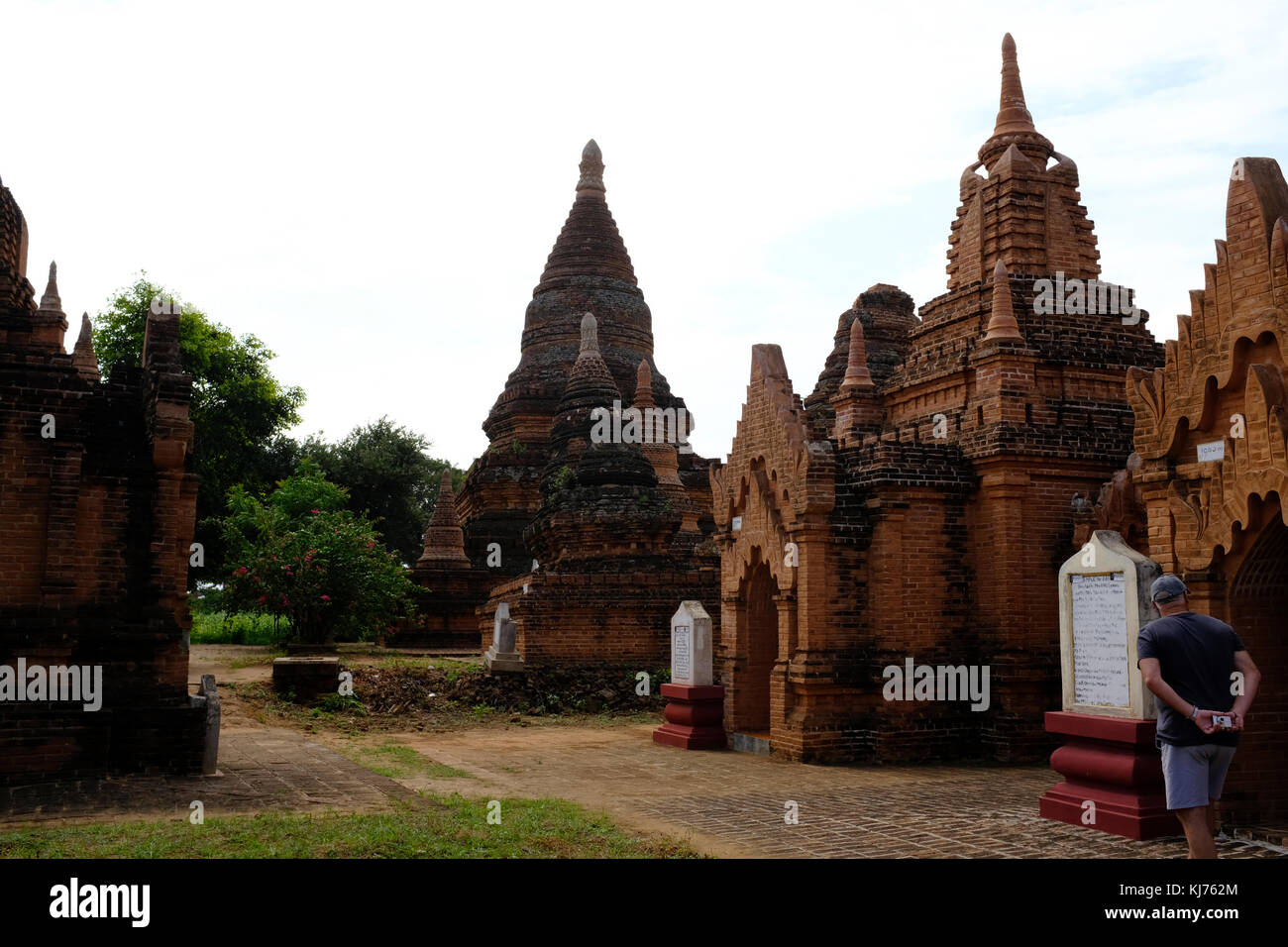 Buddhistische Tempel in der Nähe von Bagan, Myanmar Stockfoto