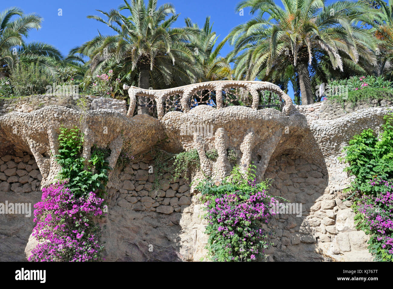 Park Güell, Barcelona Stockfoto