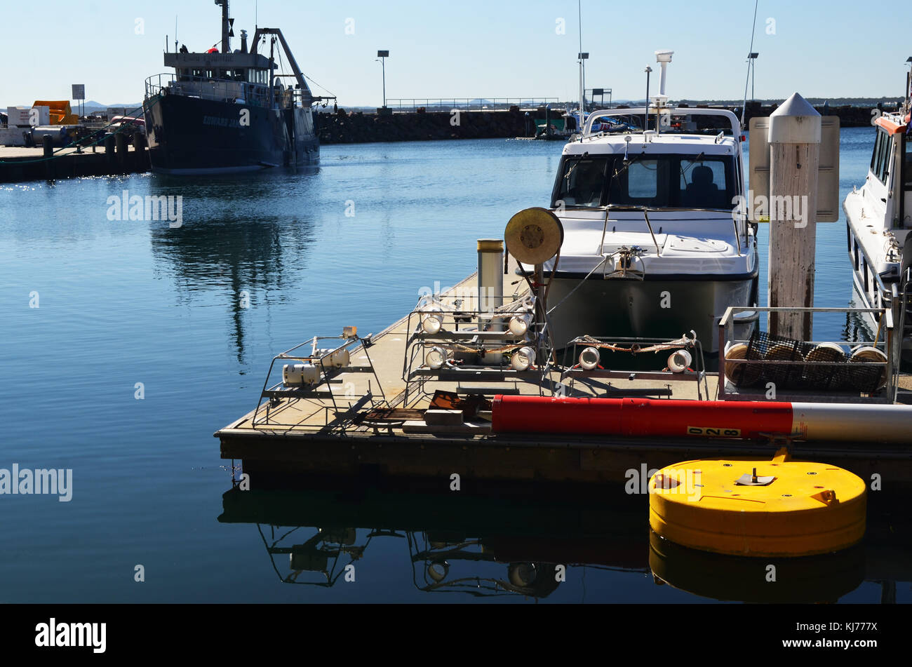 Nelson Bay, Boote in der Marina in Nelson Bay in der Nähe von Port Stephens nsw Australien Stockfoto