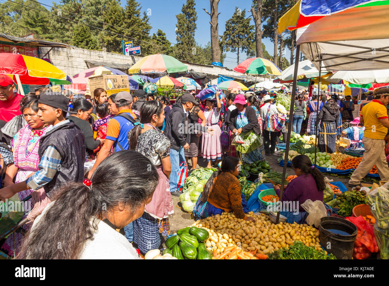 Zentralmarkt Quetzaltenango Stockfoto