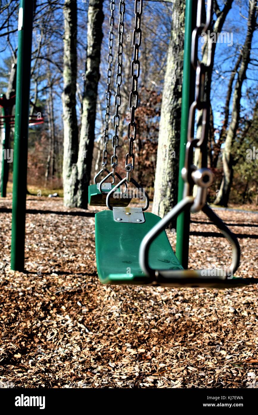 Swing im Park Stockfoto