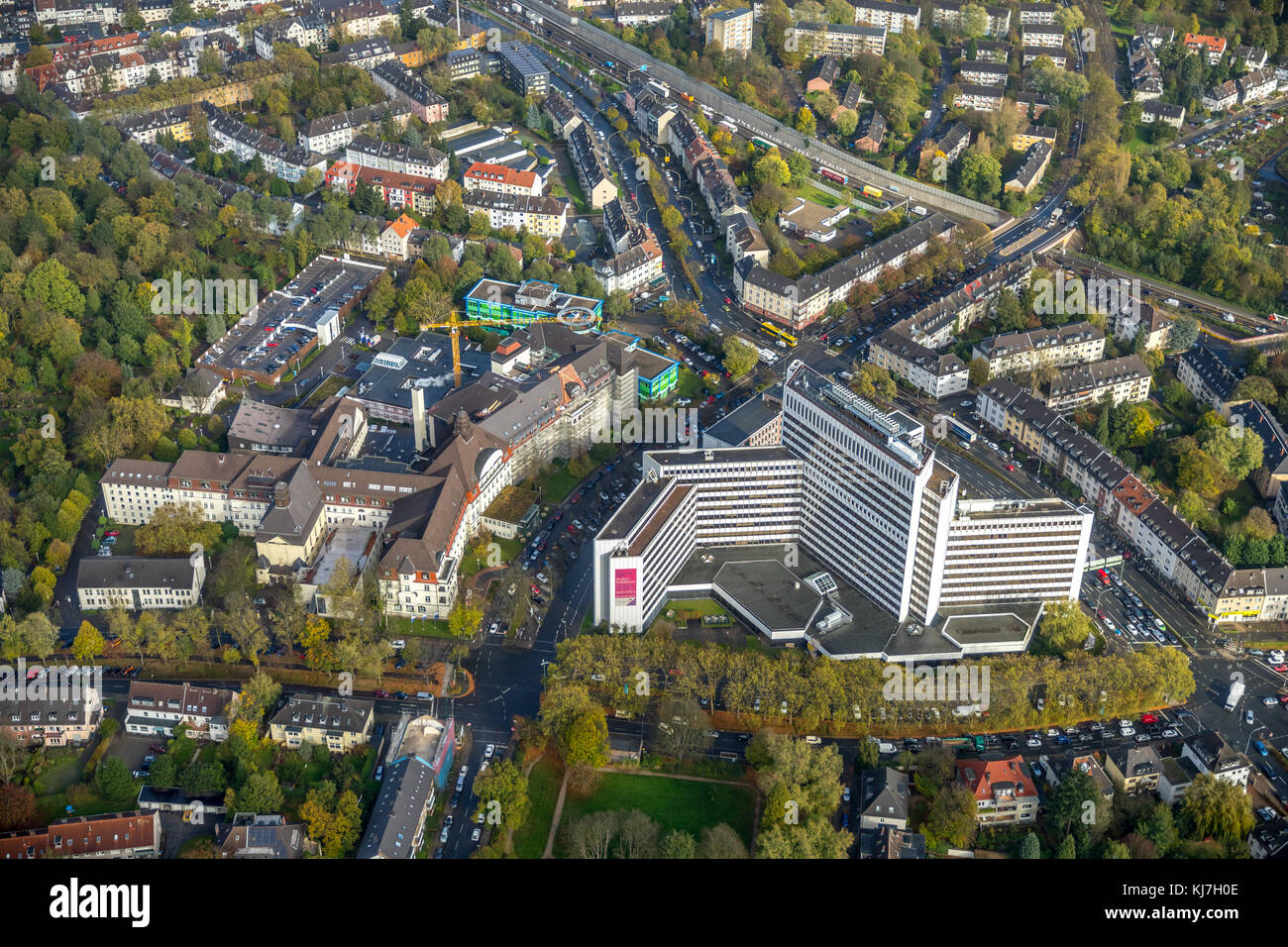 Elisabeth-Krankenhaus, Akademische Lehranstalt der Universität Duisburg-Essen, Huttrop, Sozialpädiatrisches Zentrum, Essen, Ruhrgebiet, Nordrhein-We Stockfoto