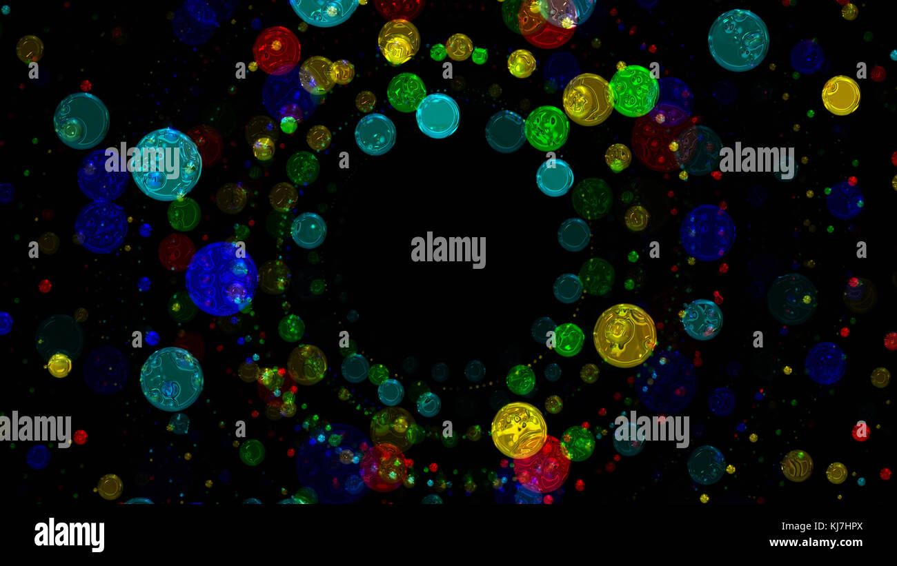 Wunderbare abstrakte illustrierte Glasobjekt Stockfoto