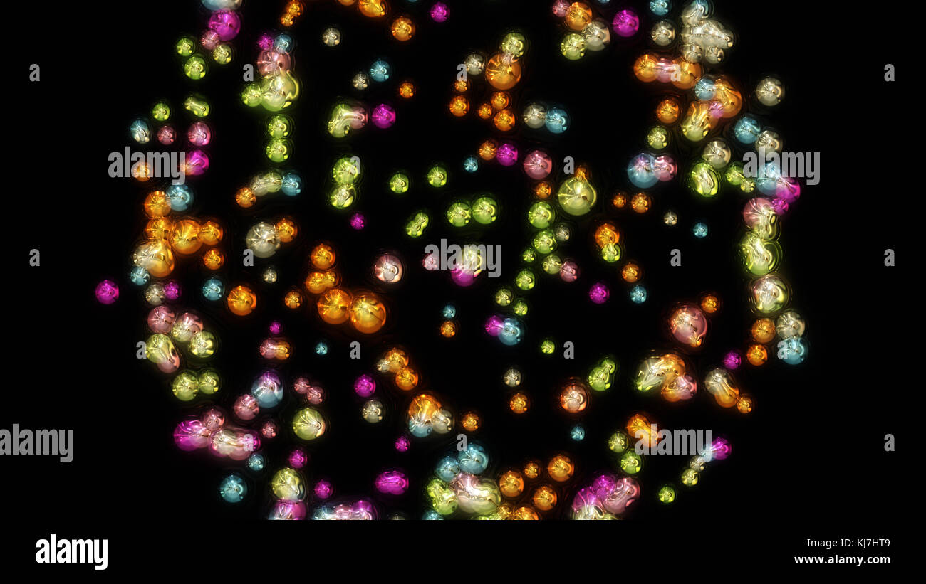 Wunderbare abstrakte illustrierte Glasobjekt Stockfoto