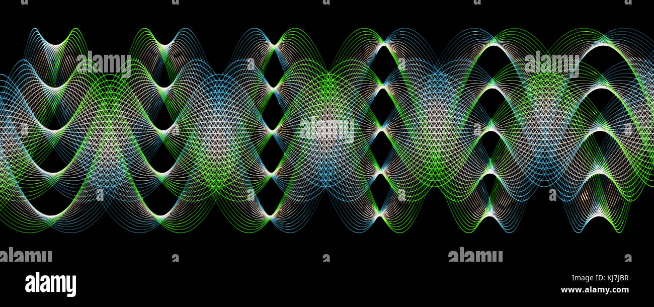 Wunderbare abstrakte illustrierte Glasobjekt Stockfoto