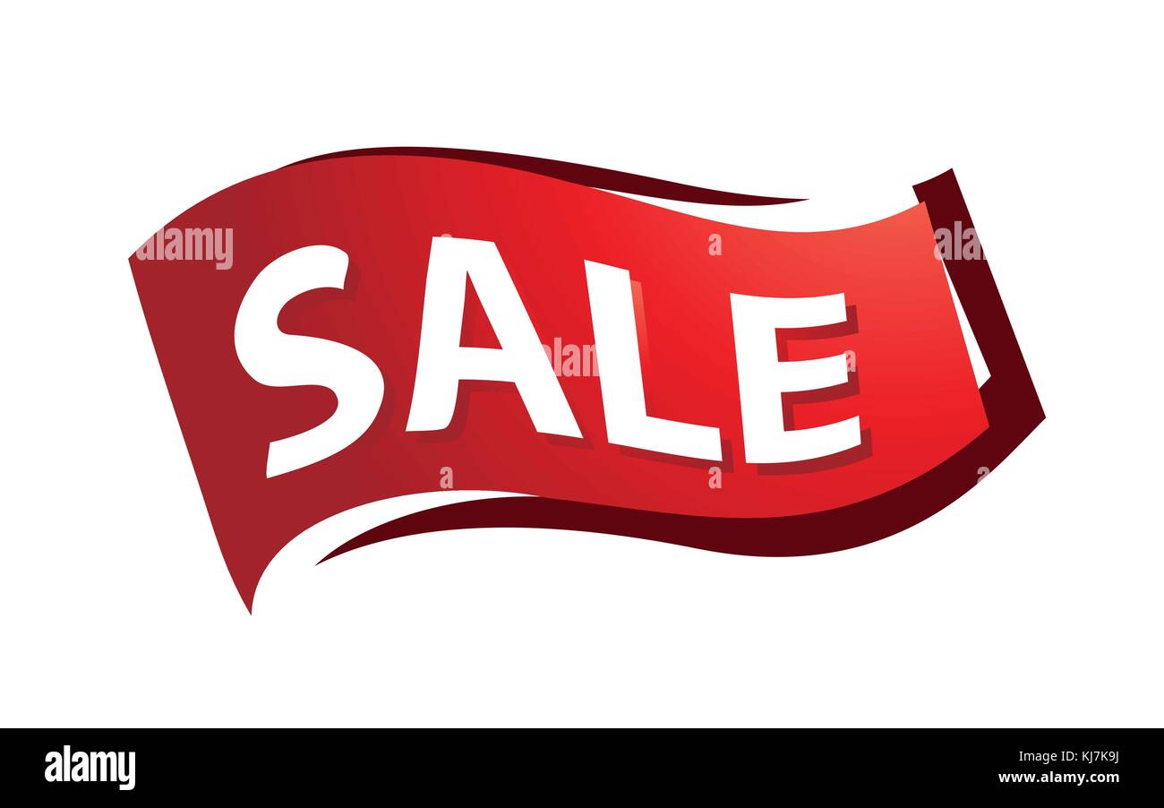 Bold Verkauf Zeichen, Verkauf Illustration, Rabatt Symbol, Verkauf für Web, Verkauf für soziale Medien, auf weißem Hintergrund. Stock Vektor