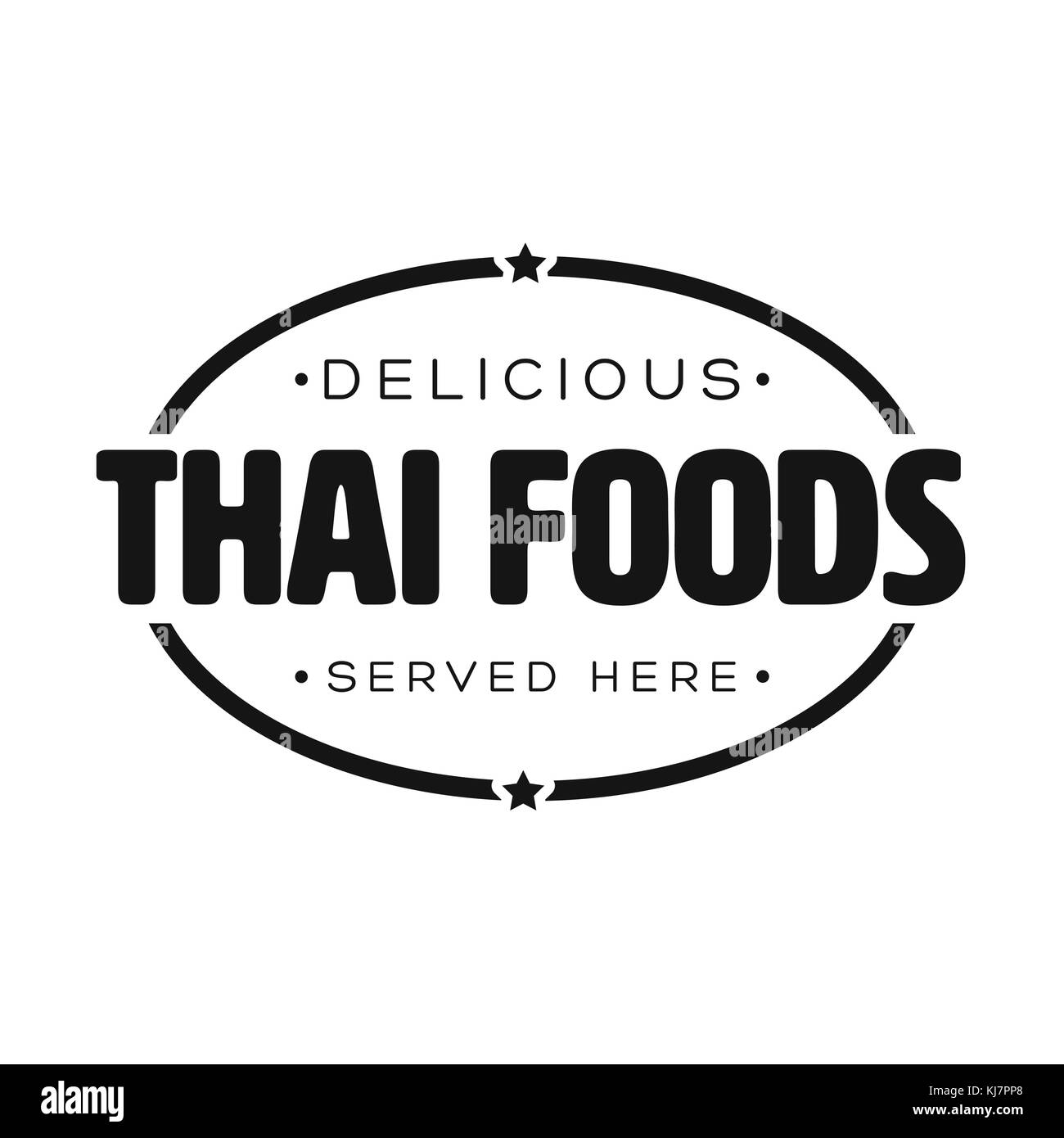 Italienische Lebensmittel Stempel Aufkleber Stock Vektor