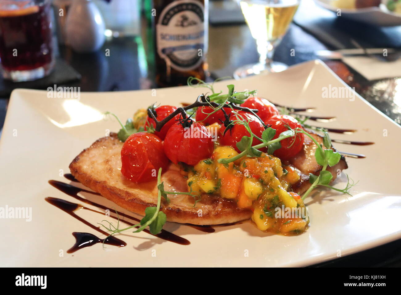 Essen und Trinken fotografie Schottischen Stockfoto
