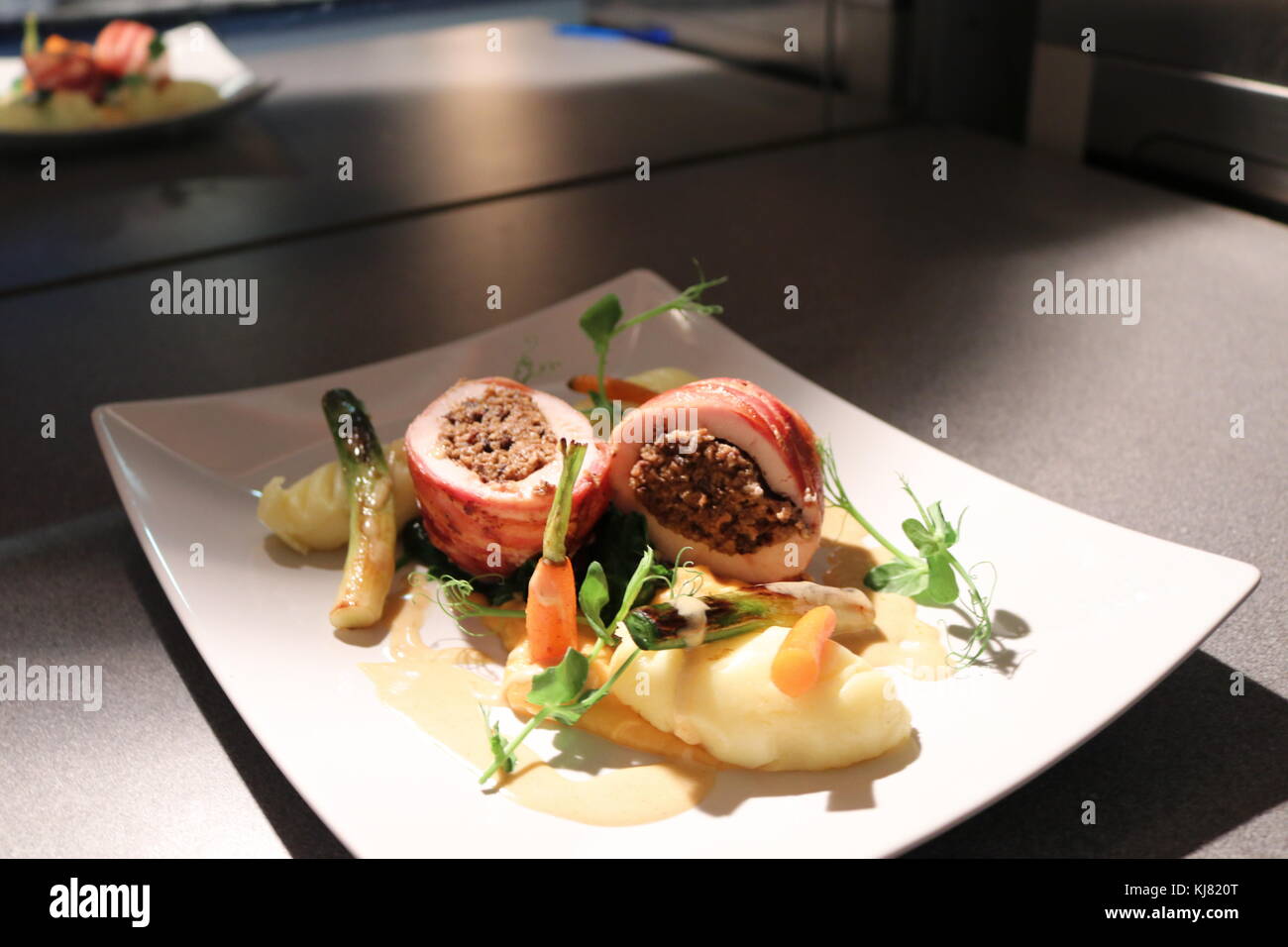 Essen und Trinken fotografie Schottischen Stockfoto