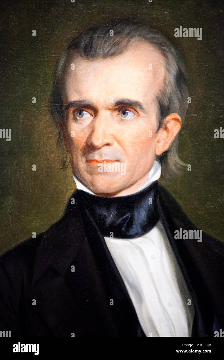 Öl Malerei von Präsident James Polk, 11 Präsident, Usa, von George P eine Healy, 1846 Stockfoto