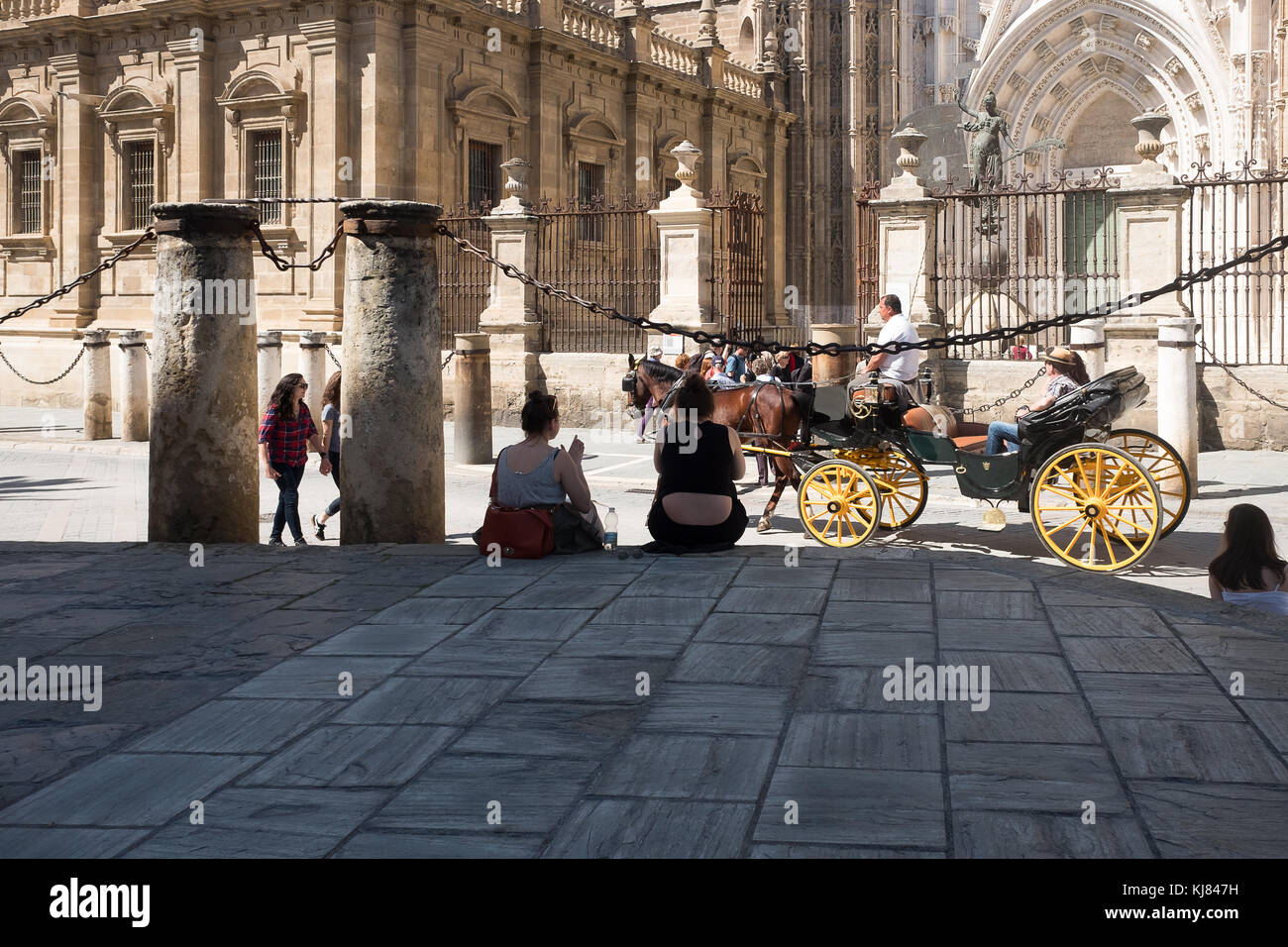 Sevilla ist die Hauptstadt und die grösste Stadt in der Autonomen Region Andalusien und der Provinz Sevilla, Spanien. Stockfoto