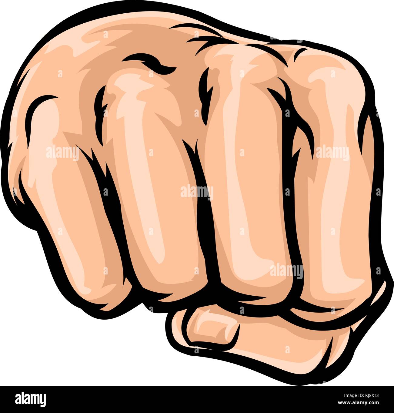 Karikaturenfaust Stock Vektor