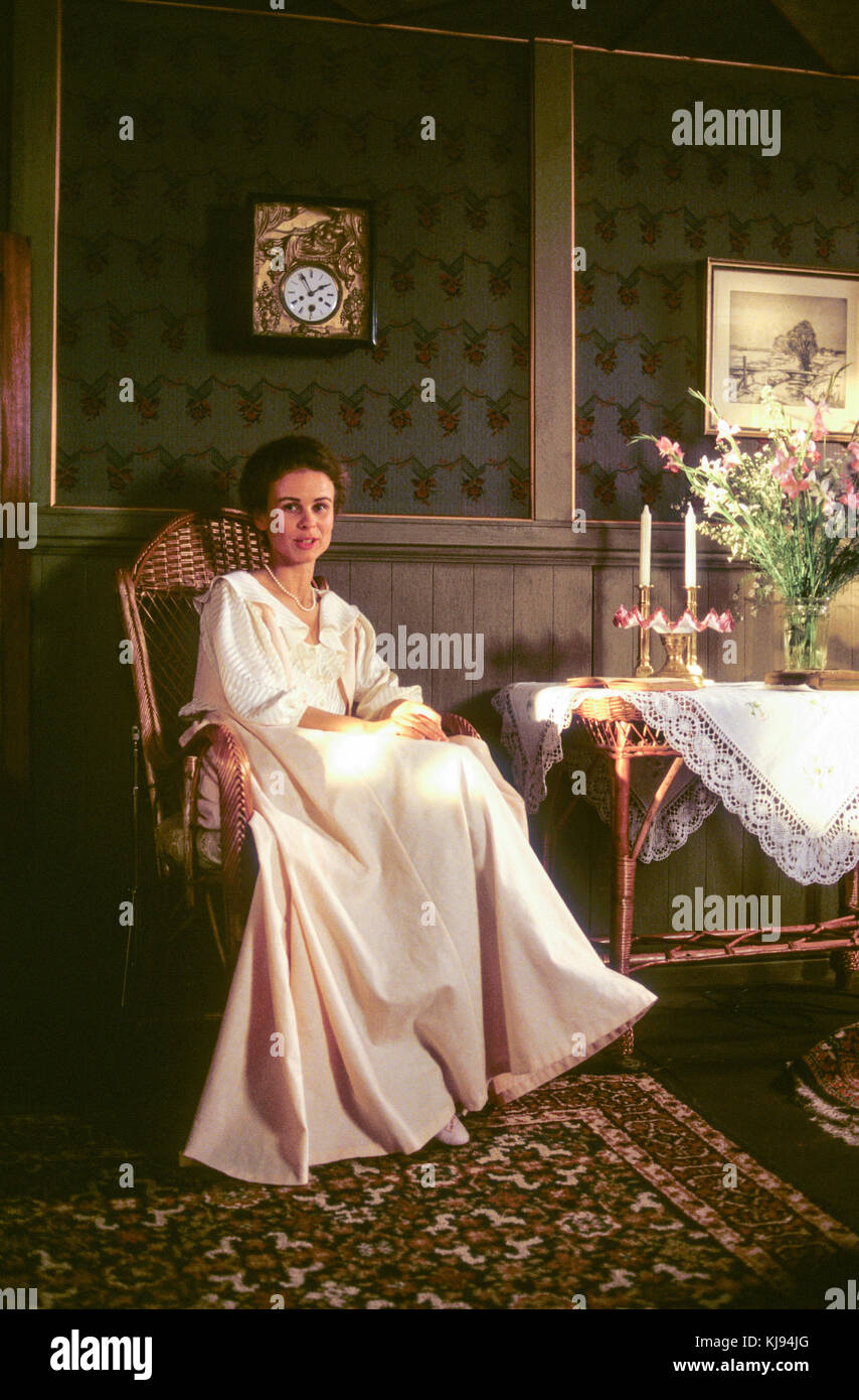 PIA VIETH Dänische Schauspielerin in Kjell Gredes Hipp Hipp Hurra 1987 der Film wurde nach dem gleichnamigen Gemälde benannt. Stockfoto