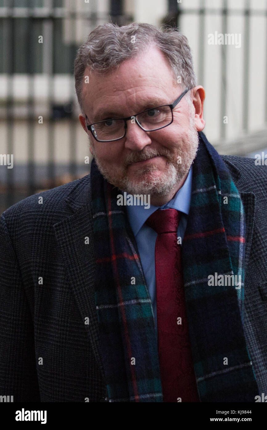 London, Großbritannien. 22. November 2017 David Mundell mp, Minister für Schottland, Blätter 10 Downing Street nach einem vor dem Haushalt Kabinettssitzung. Credit: Mark kerrison/alamy leben Nachrichten Stockfoto