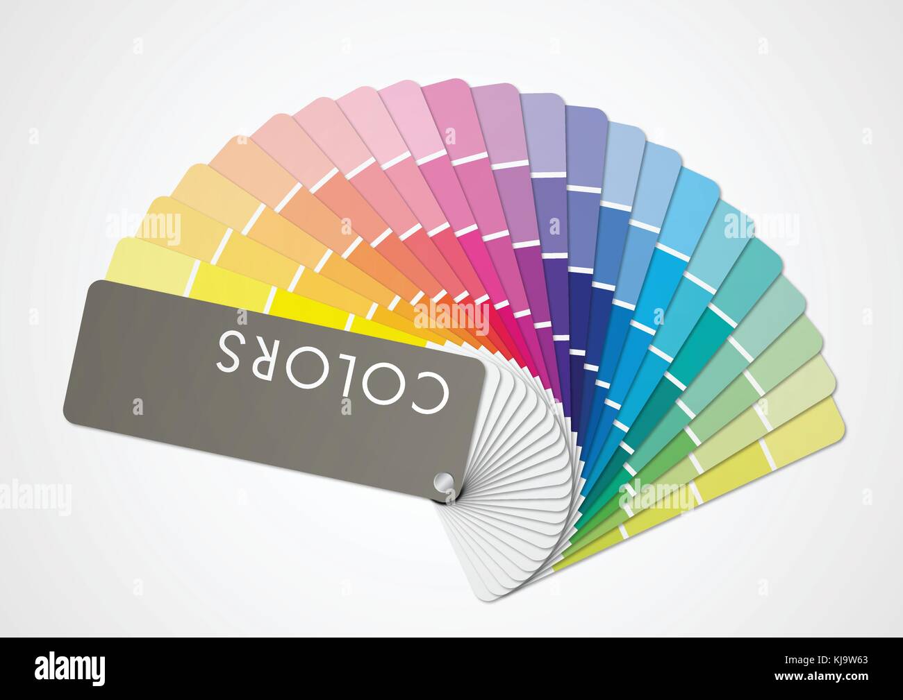 Vector Illustration der Palette Farben guide Präsentation Stock Vektor