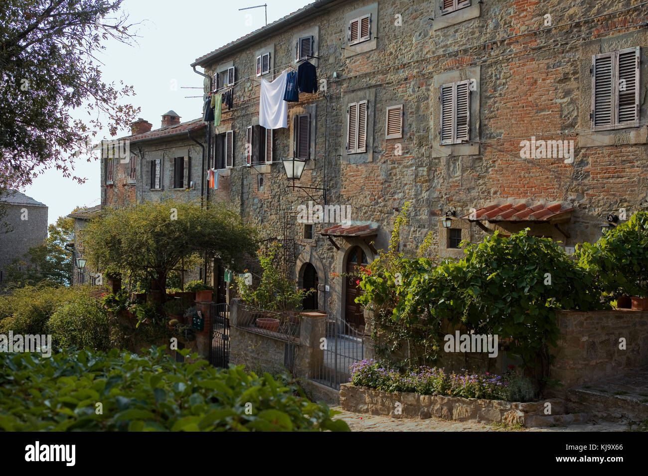 Piazza Pescaia, Cortona, Toskana, Italien Inländische