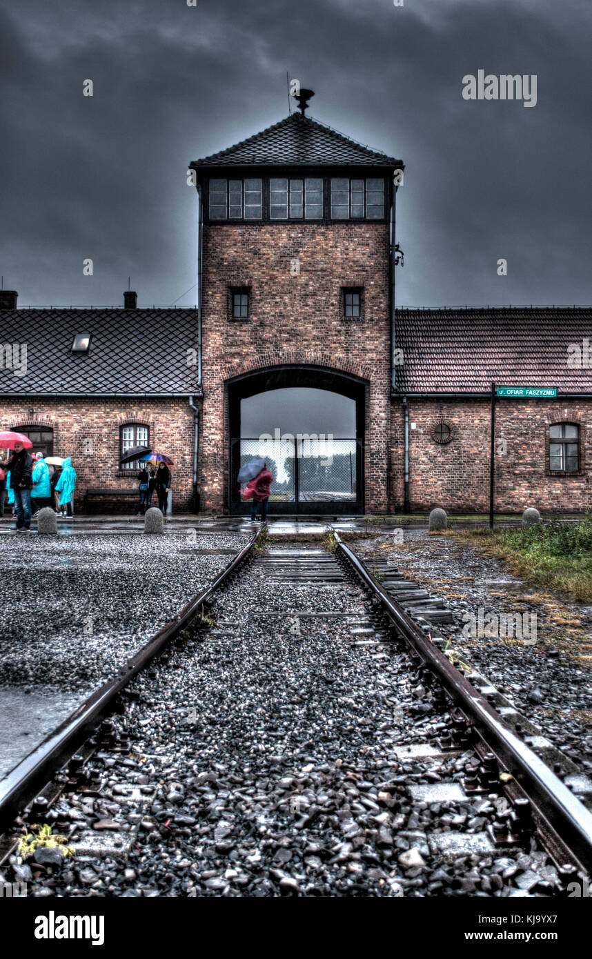 High Dynamic Range Image von Auschwitz Birkenau, 17. September 2017 Stockfoto