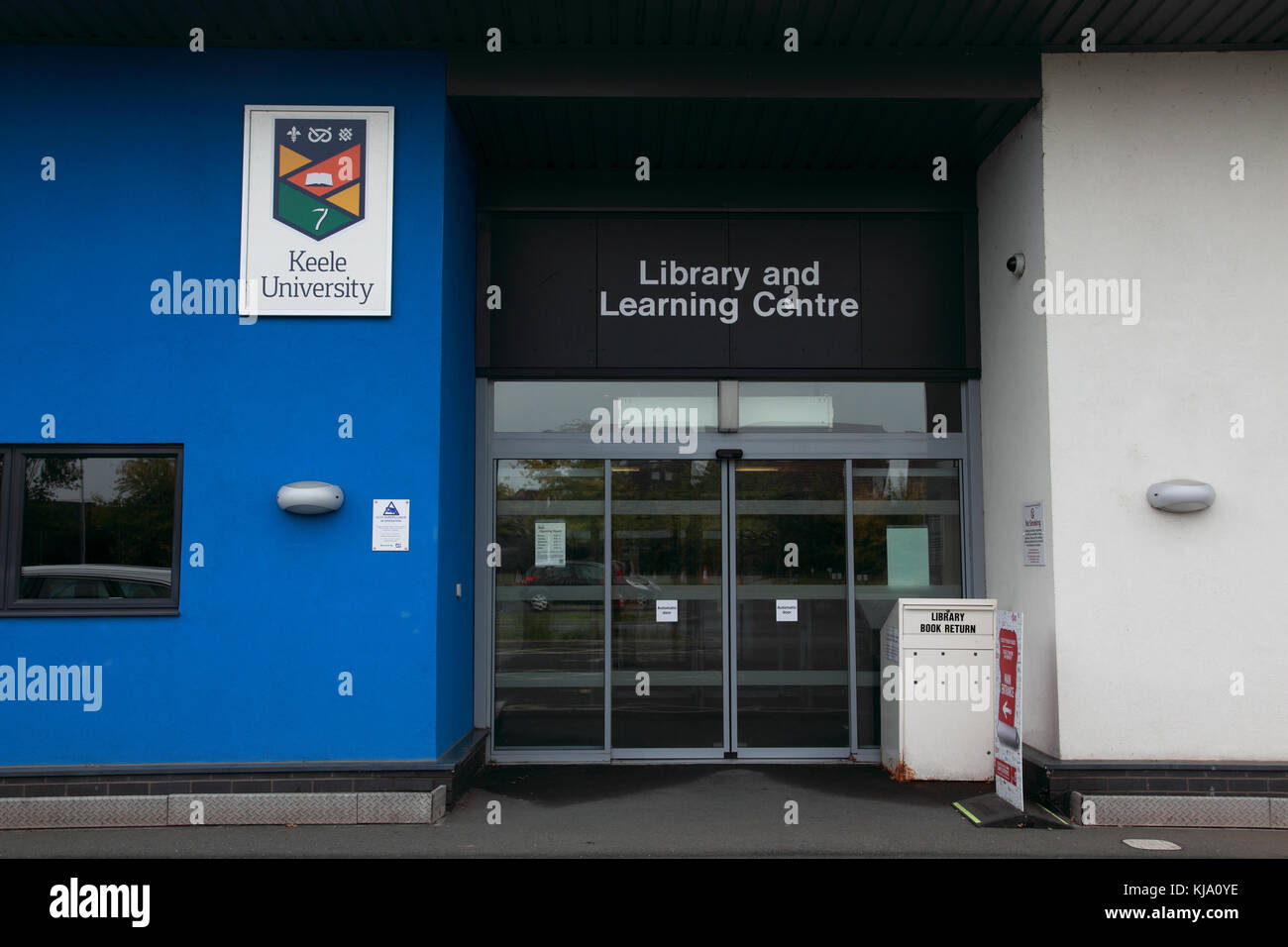 Die keele University Library und Learning Center an der nhs Royal shrewsbury Hospital, ein Krankenhaus Stockfoto