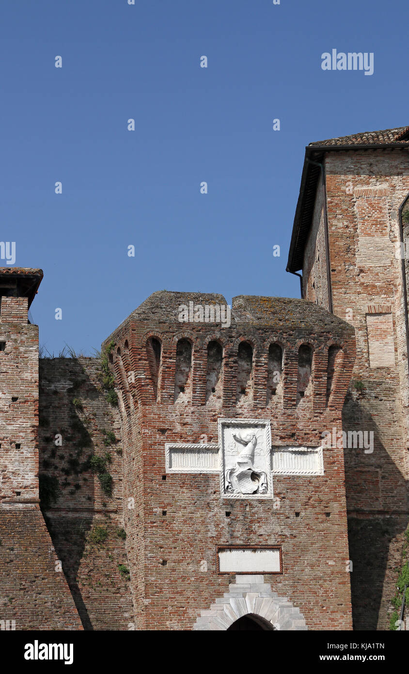 Sigismondo fort Wand detail Rimini Italien Stockfoto