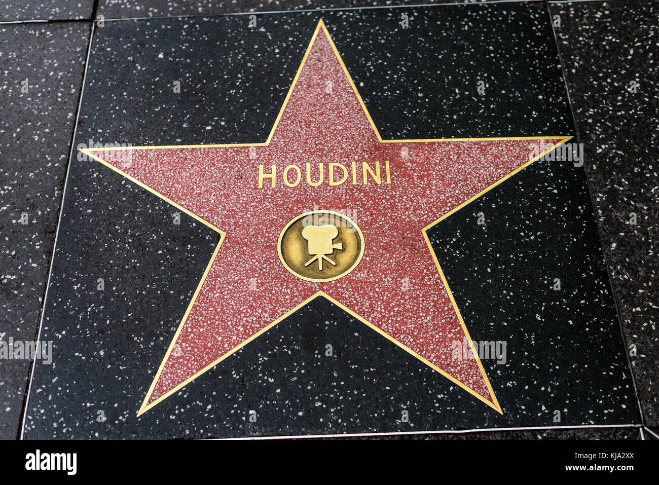 HOLLYWOOD, CA - DEZEMBER 06: Houdini-Star auf dem Hollywood Walk of Fame in Hollywood, Kalifornien am 6. Dezember 2016. Stockfoto