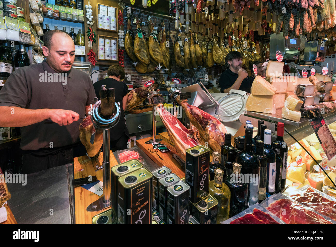 Olivar Markt, Mallorca, Balearen, Spanien Stockfoto