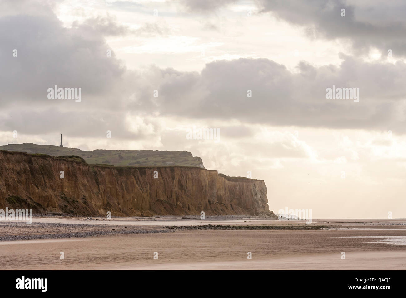 Einmal in den Nachrichten für Migration, die sich in Sangatte befinden, Pais de Calais ist eine ruhige französischen Küstenort mit Krieg Archäologie und gute Wassersport Strände. Stockfoto