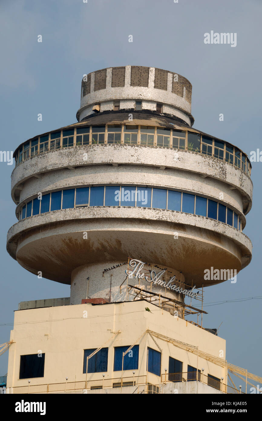 Drehrestaurant auf der Oberseite des Ambassador Hotel im Zentrum von Mumbai Stockfoto