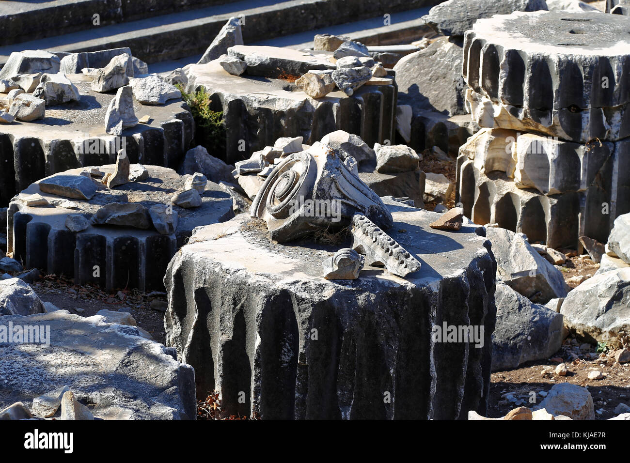 Tempel des Apollo, Didim, Türkei ruiniert Stockfoto