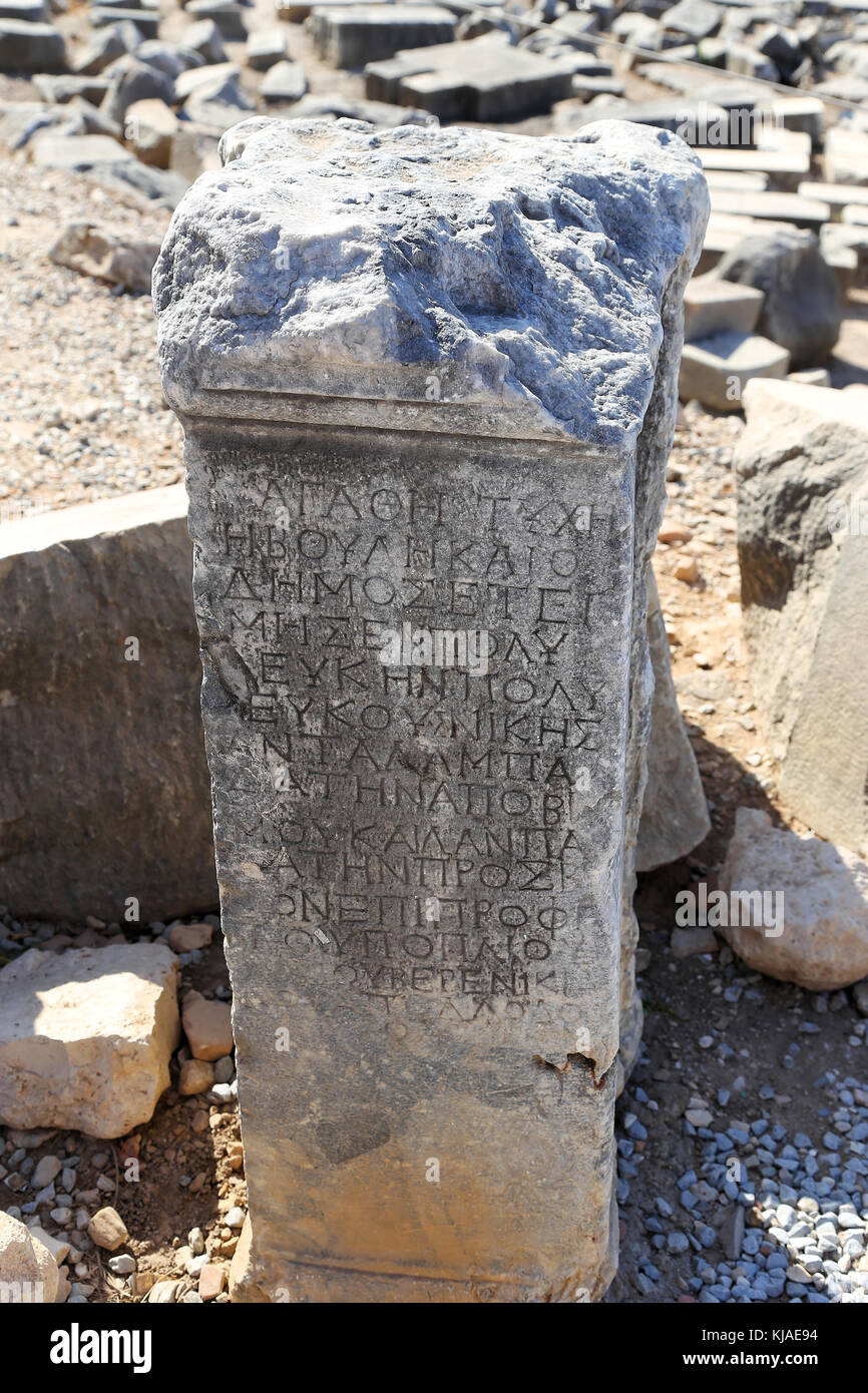 Tempel des Apollo, Didim, Türkei ruiniert Stockfoto